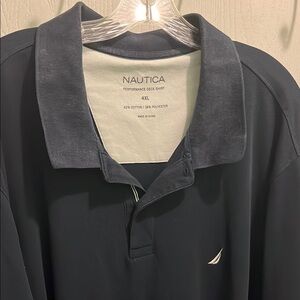 Nautica Men's Navy Performance Deck Shirt